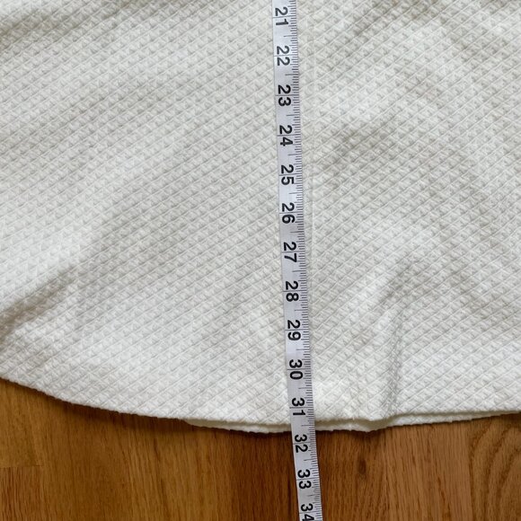 Banana Republic Waffle Weave Knit Flare Short Sleeve Dress Size 0P - Picture 8 of 13